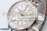 Navitimer Automatic 41mm SS/RG TF 1:1 Best Edition White Dial on SS/RG Bracelet A2824 - Image 2