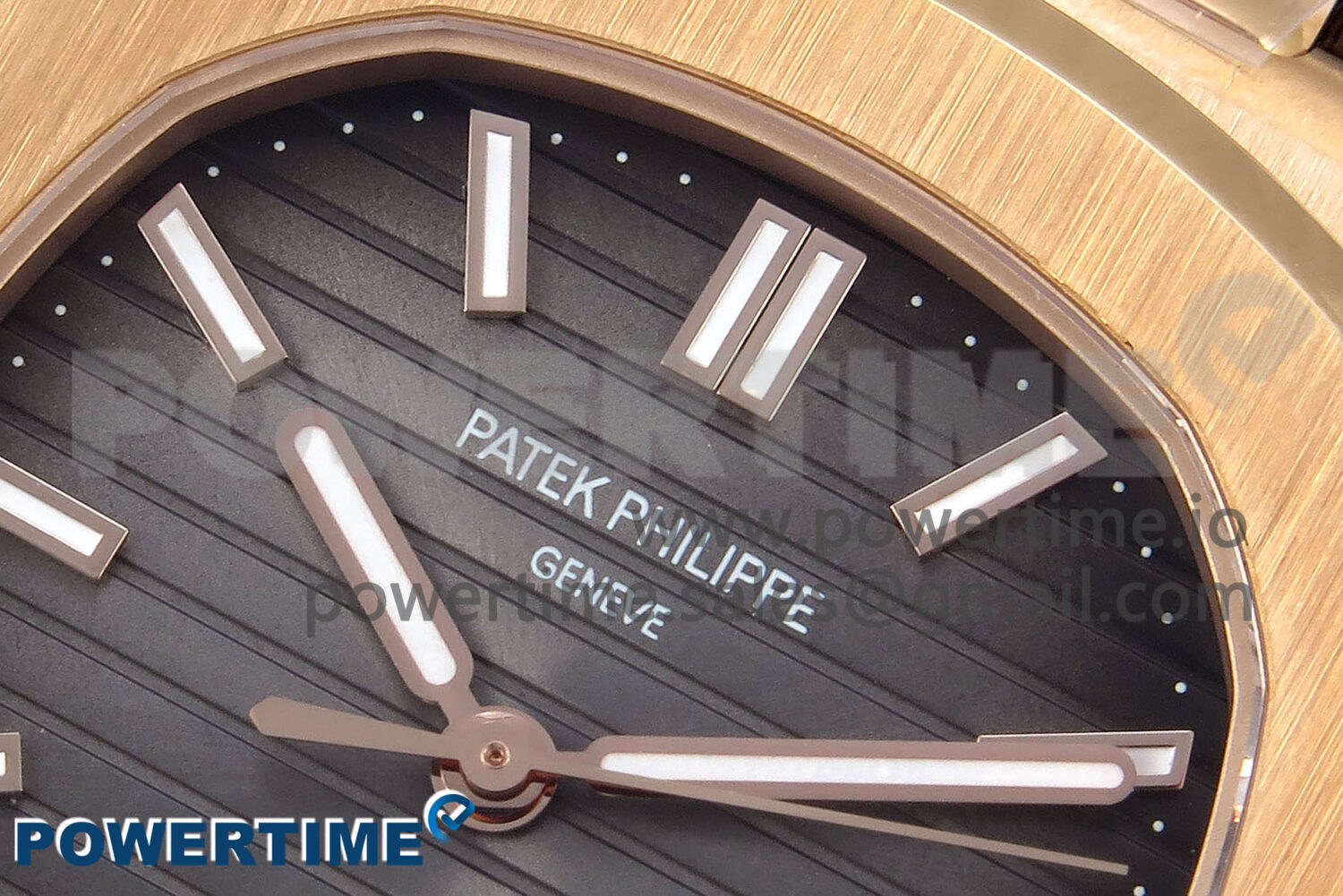 Nautilus 5711/1R RG 3KF 1:1 Best Edition Brown Textured Dial on Brown Leather Strap A324 Super Clone V2 - Image 6