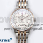 Navitimer Automatic 41mm SS/RG TF 1:1 Best Edition White Dial on SS/RG Bracelet A2824