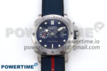 PAM1391 Luna Rossa Submersible VSF 1:1 Best Edition on Blue Fabric Strap P900