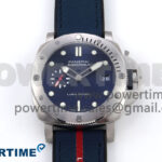 PAM1391 Luna Rossa Submersible VSF 1:1 Best Edition on Blue Fabric Strap P900