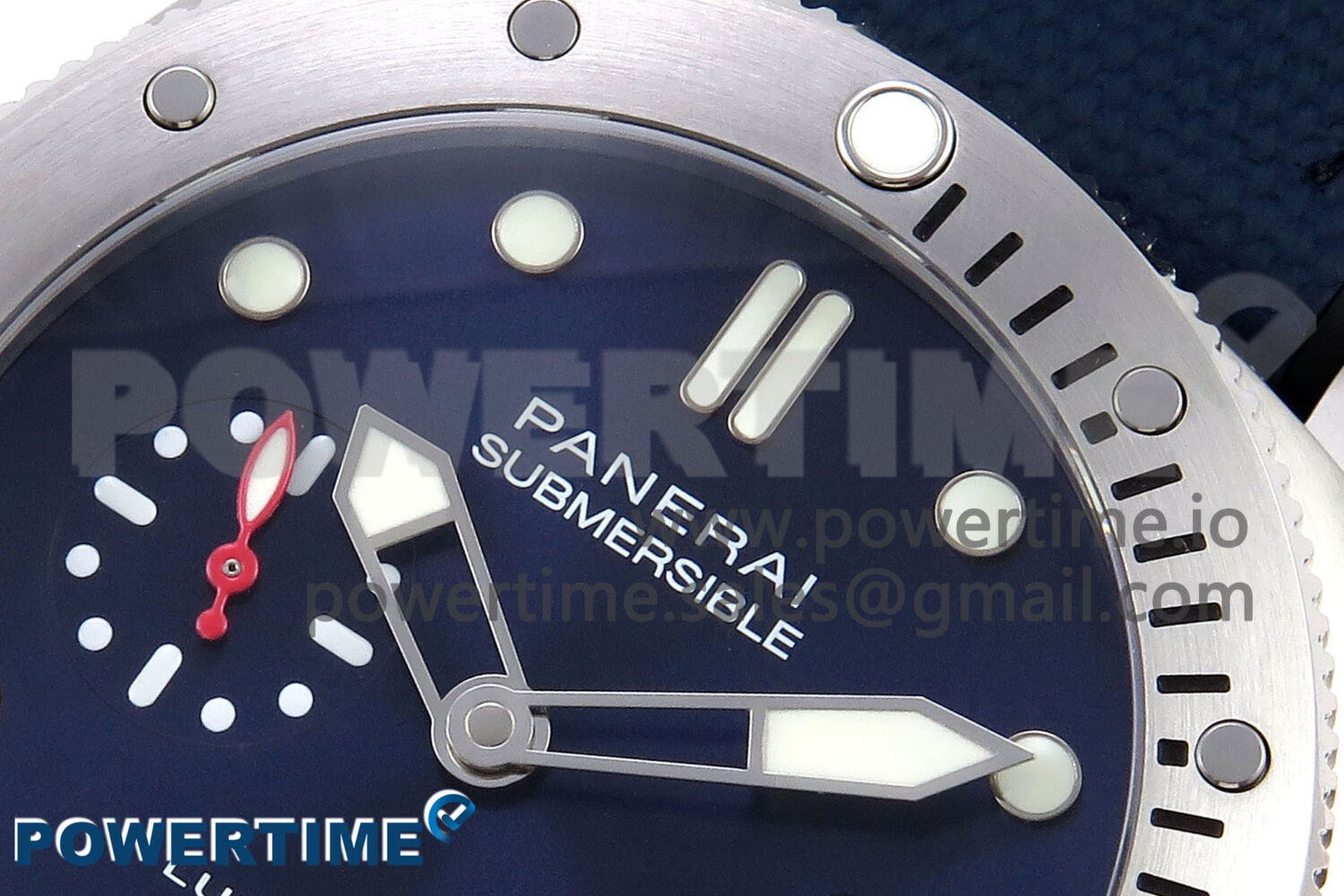 PAM1391 Luna Rossa Submersible VSF 1:1 Best Edition on Blue Fabric Strap P900 - Image 4