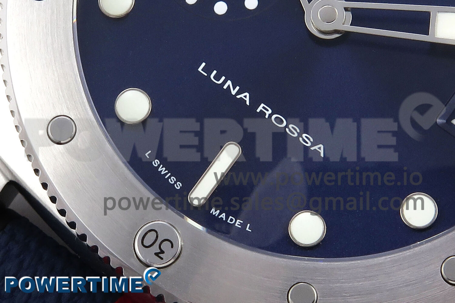 PAM1391 Luna Rossa Submersible VSF 1:1 Best Edition on Blue Fabric Strap P900 - Image 5