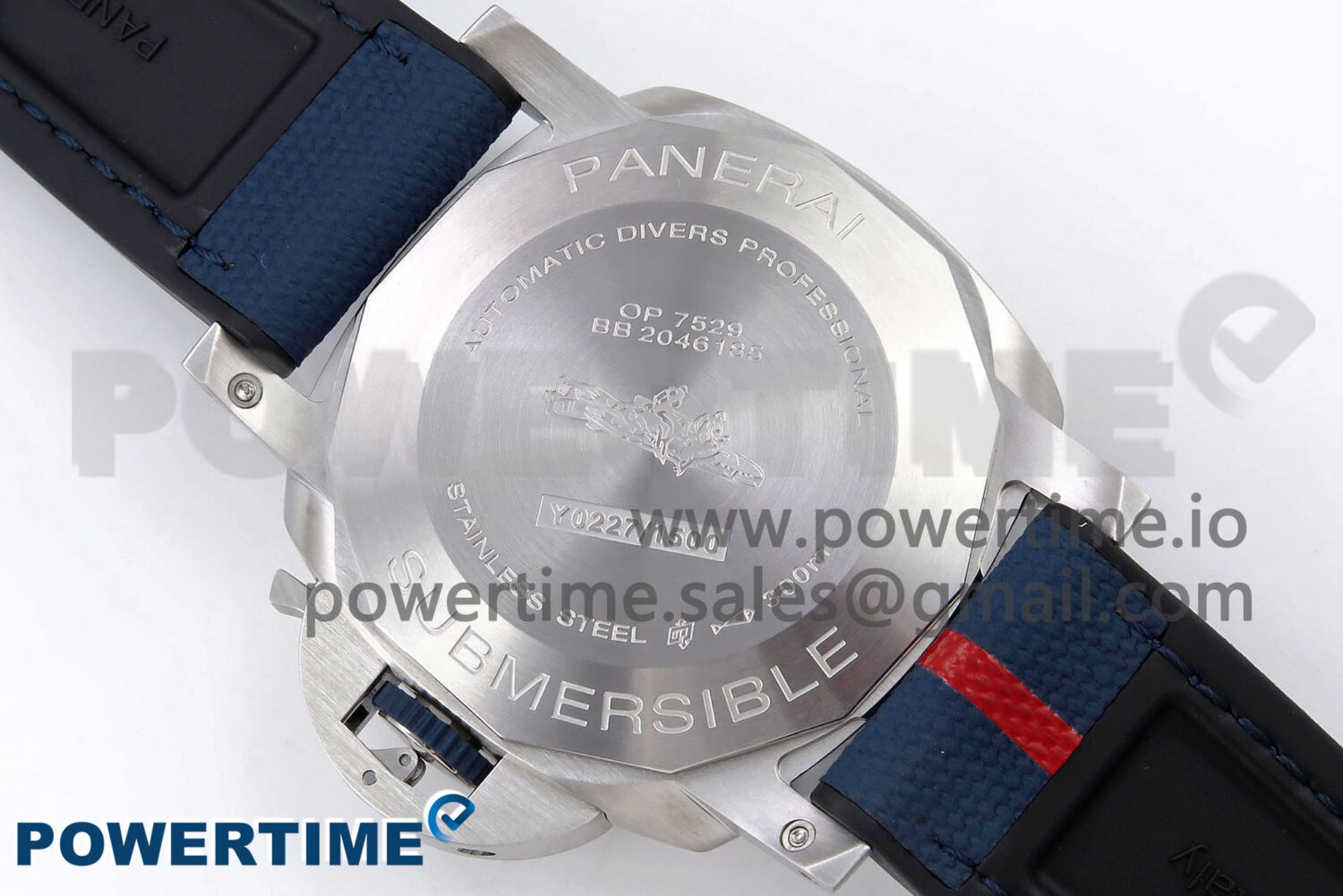 PAM1391 Luna Rossa Submersible VSF 1:1 Best Edition on Blue Fabric Strap P900 - Image 10