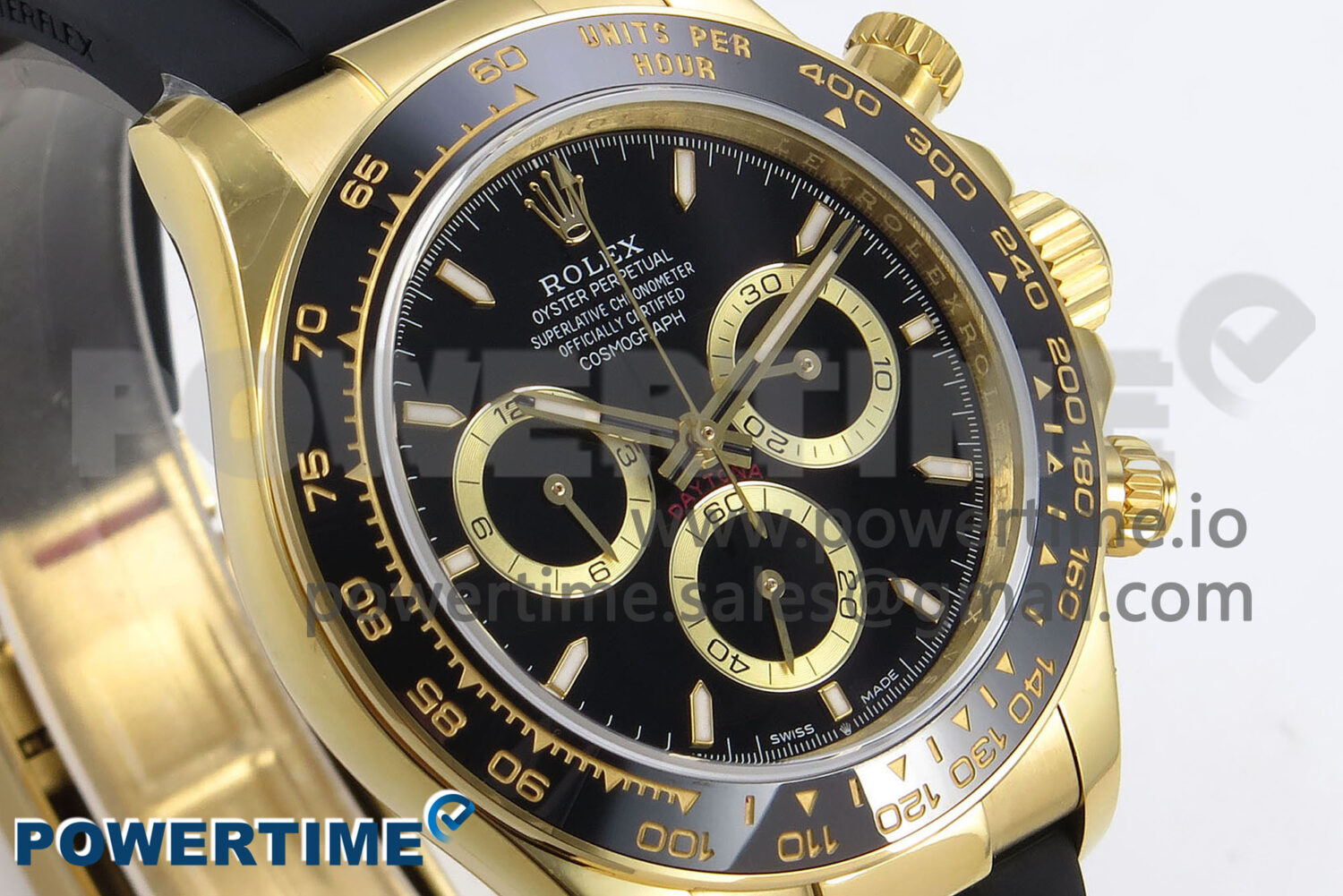 Daytona 126518 QF 1:1 Best Edition Black Dial on Oysterflex Strap SH4131 V6 (Weighted) - Image 3