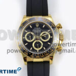 Daytona 126518 QF 1:1 Best Edition Black Dial on Oysterflex Strap SH4131 V6 (Weighted)