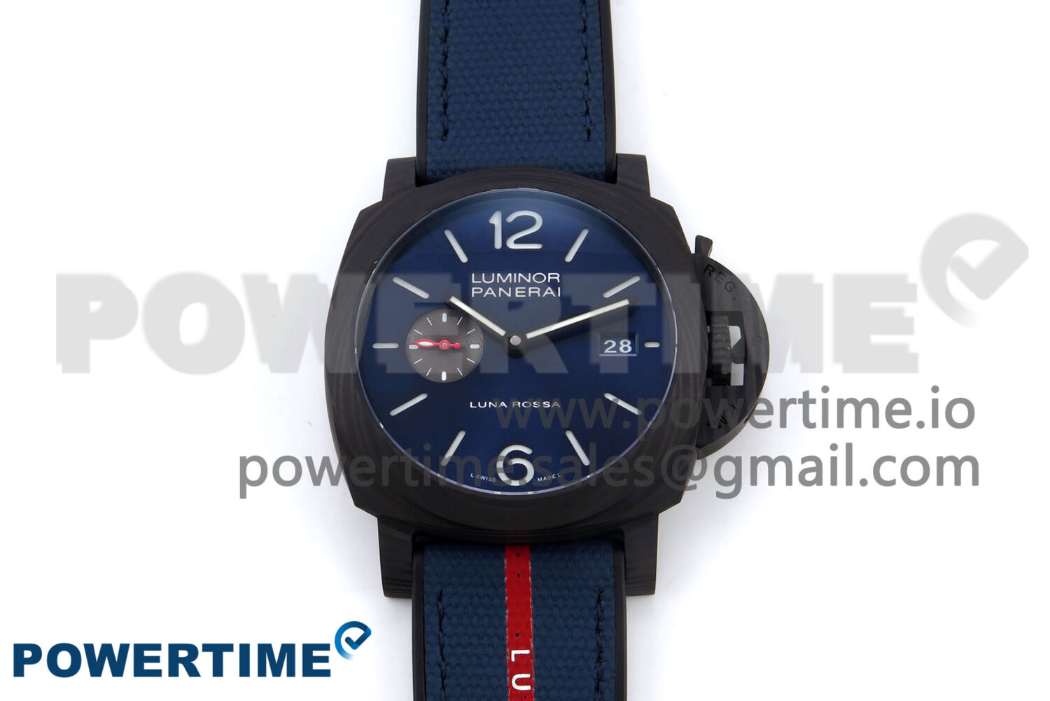 PAM1529 Luna Rossa Carbotech VSF 1:1 Best Edition on Blue Fabric Strap P.9010 Clone - Image 1