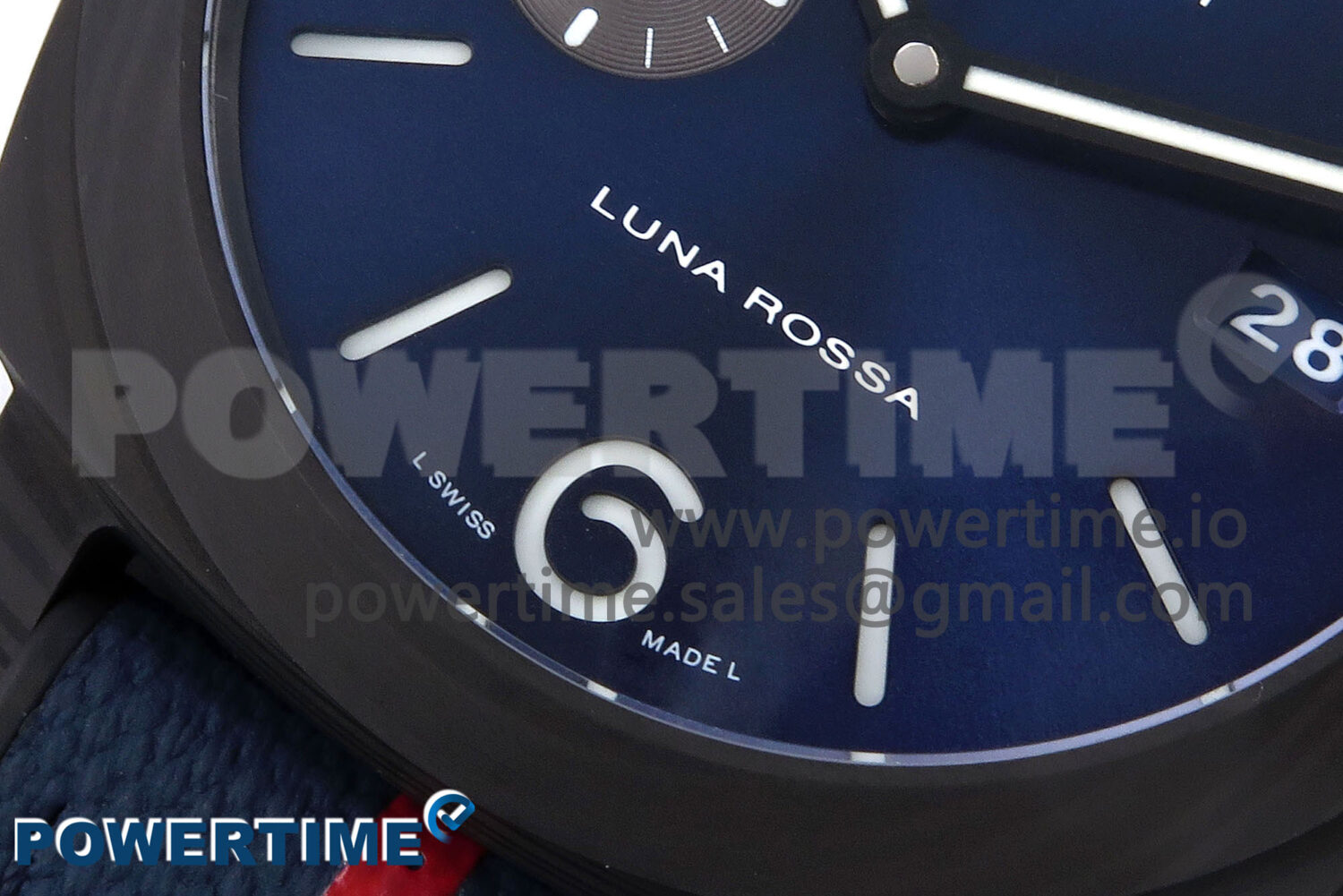 PAM1529 Luna Rossa Carbotech VSF 1:1 Best Edition on Blue Fabric Strap P.9010 Clone - Image 5