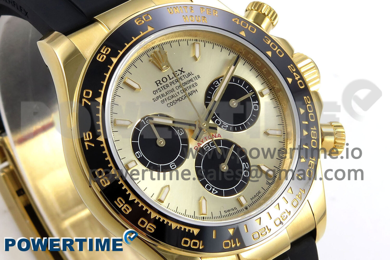 Daytona 126518 QF 1:1 Best Edition YG/Black Dial on Oysterflex Strap SH4131 V6 (Weighted) - Image 3