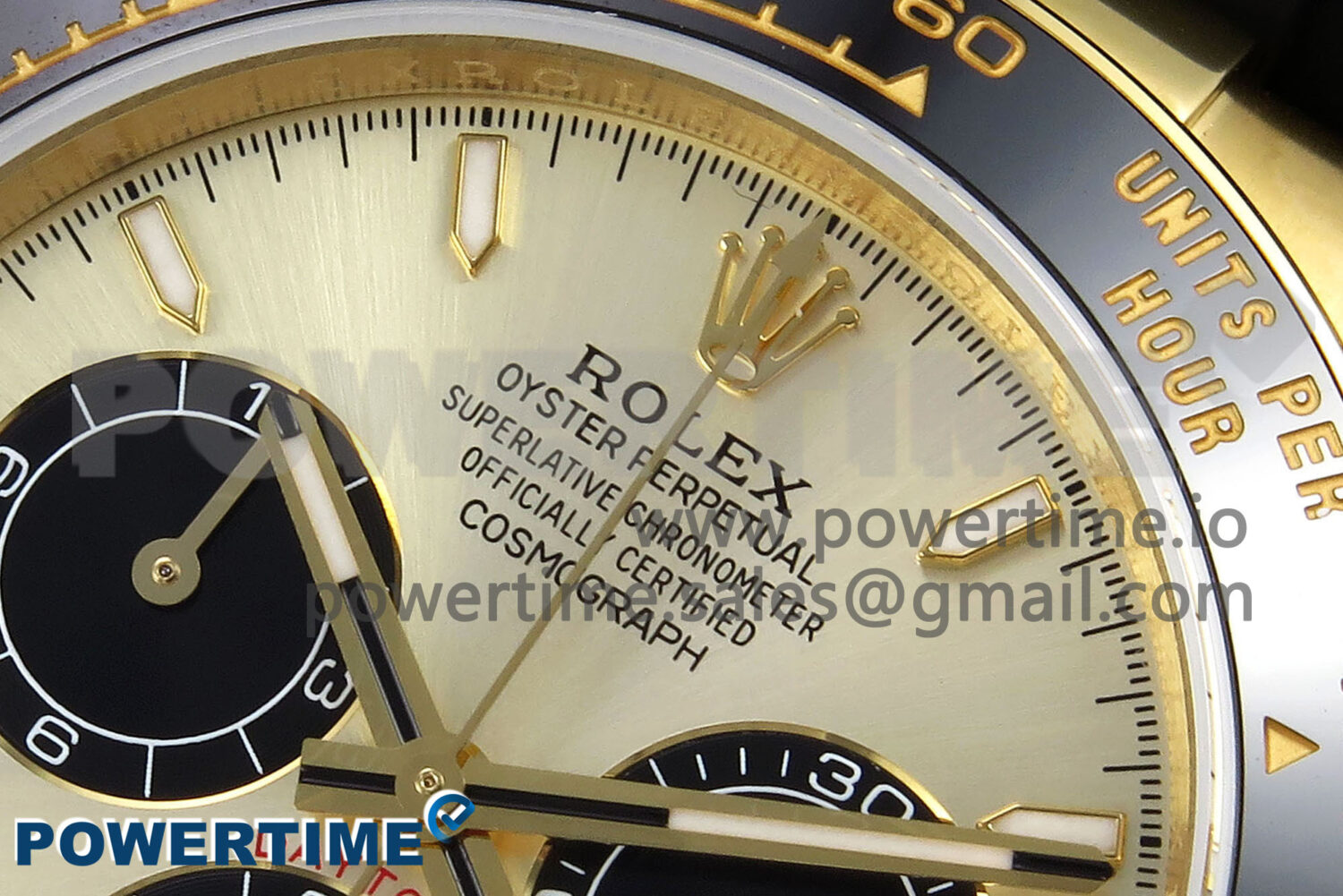Daytona 126518 QF 1:1 Best Edition YG/Black Dial on Oysterflex Strap SH4131 V6 (Weighted) - Image 4