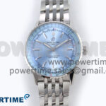 Navitimer Automatic 41mm SS TF 1:1 Best Edition Ice Blue Dial on SS Bracelet A2824