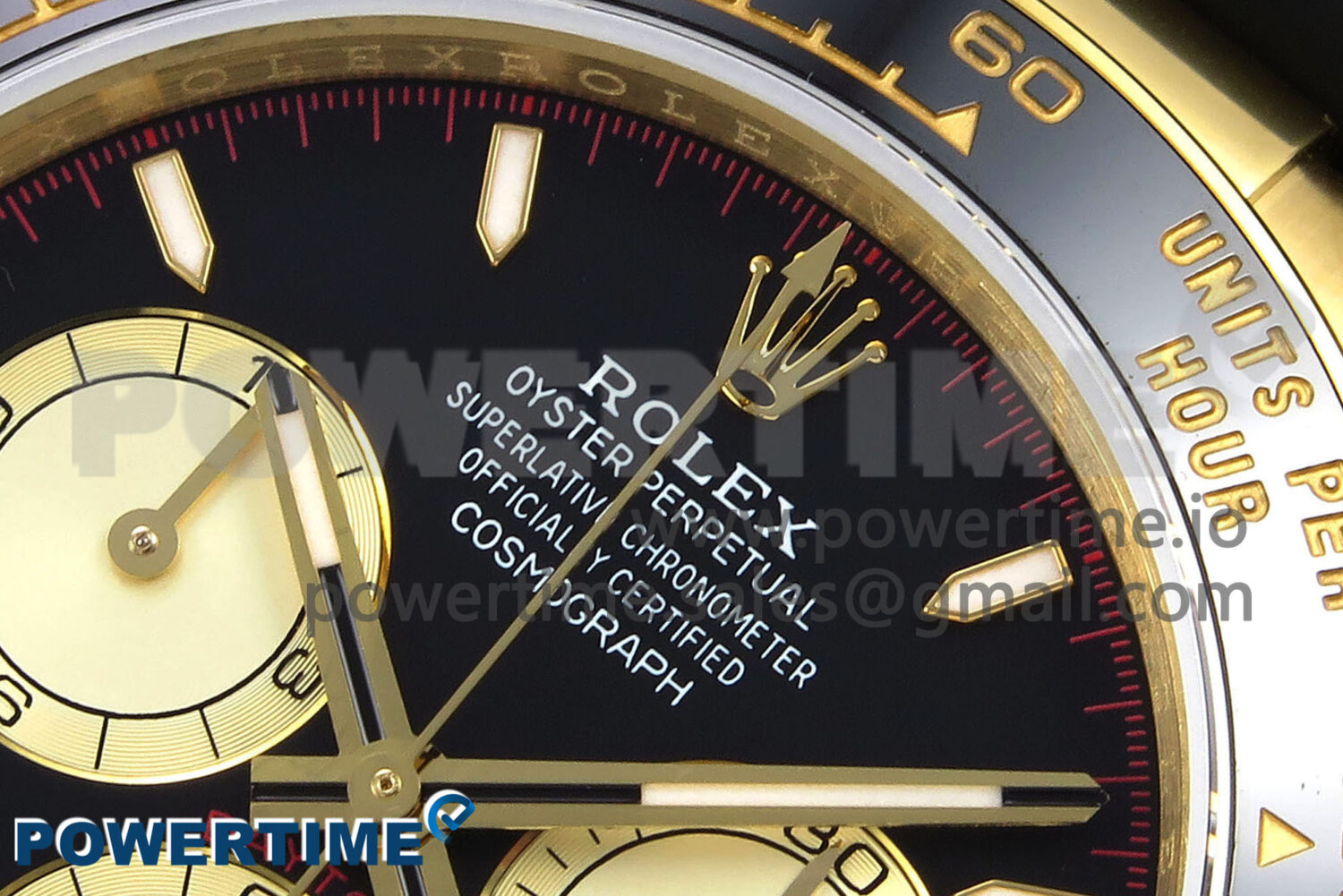 Daytona 126518 QF 1:1 Best Edition Black/YG Dial on Oysterflex Strap SH4131 V6 (Weighted) - Image 4