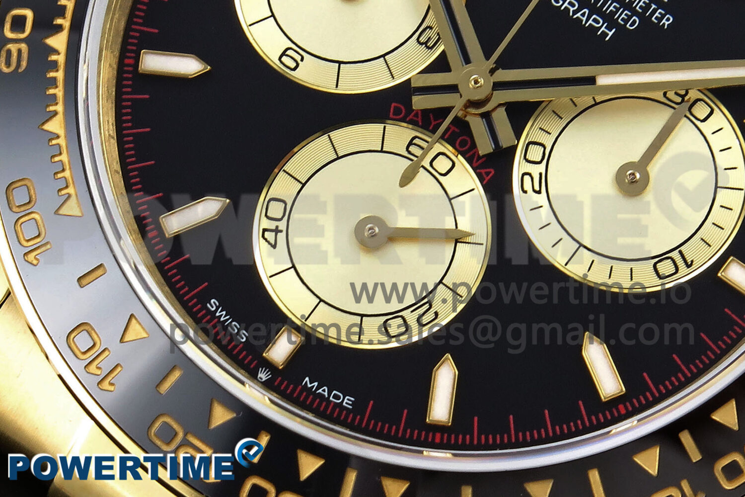 Daytona 126518 QF 1:1 Best Edition Black/YG Dial on Oysterflex Strap SH4131 V6 (Weighted) - Image 5