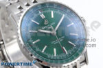 Navitimer Automatic 41mm SS TF 1:1 Best Edition Green Dial on SS Bracelet A2824 - Image 3