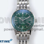 Navitimer Automatic 41mm SS TF 1:1 Best Edition Green Dial on SS Bracelet A2824
