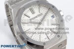 Royal Oak 41mm 15510 “50th Anniversary” SS IPF 1:1 Best Edition White Textured Dial on SS Bracelet SA4302 Super Clone - Image 2
