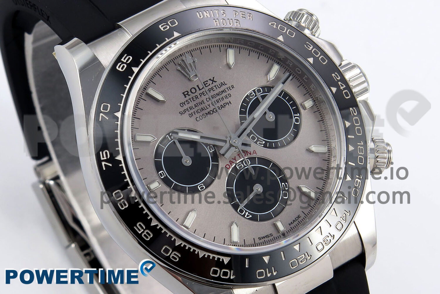 Daytona 126519LN APF 1:1 Best Edition 904L Steel Grey Dial on Black Rubber Strap DD4131 - Image 2