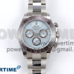 Daytona 126506 QF 1:1 Best Edition Ice Blue Dial Lume Marker on SS/YG Braclet SH4131 V6 (Gain Weight