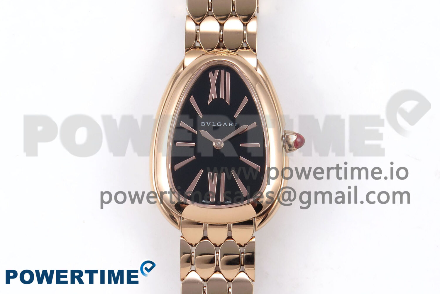 Serpenti Seduttori Watch RG BVF 1:1 Best Edition Black Dial on RG Bracelet Swiss Quartz - Image 1
