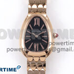 Serpenti Seduttori Watch RG BVF 1:1 Best Edition Black Dial on RG Bracelet Swiss Quartz