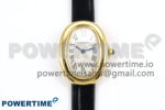 Baignoire Watch YG AF 1:1 Best Edition White Dial on Black Croco Strap RONDA Quartz