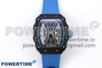 RM053-01 Real Forge Carbon JBF Best Edition Skeleton Dial on Blue Nylon Strap Asian Movement