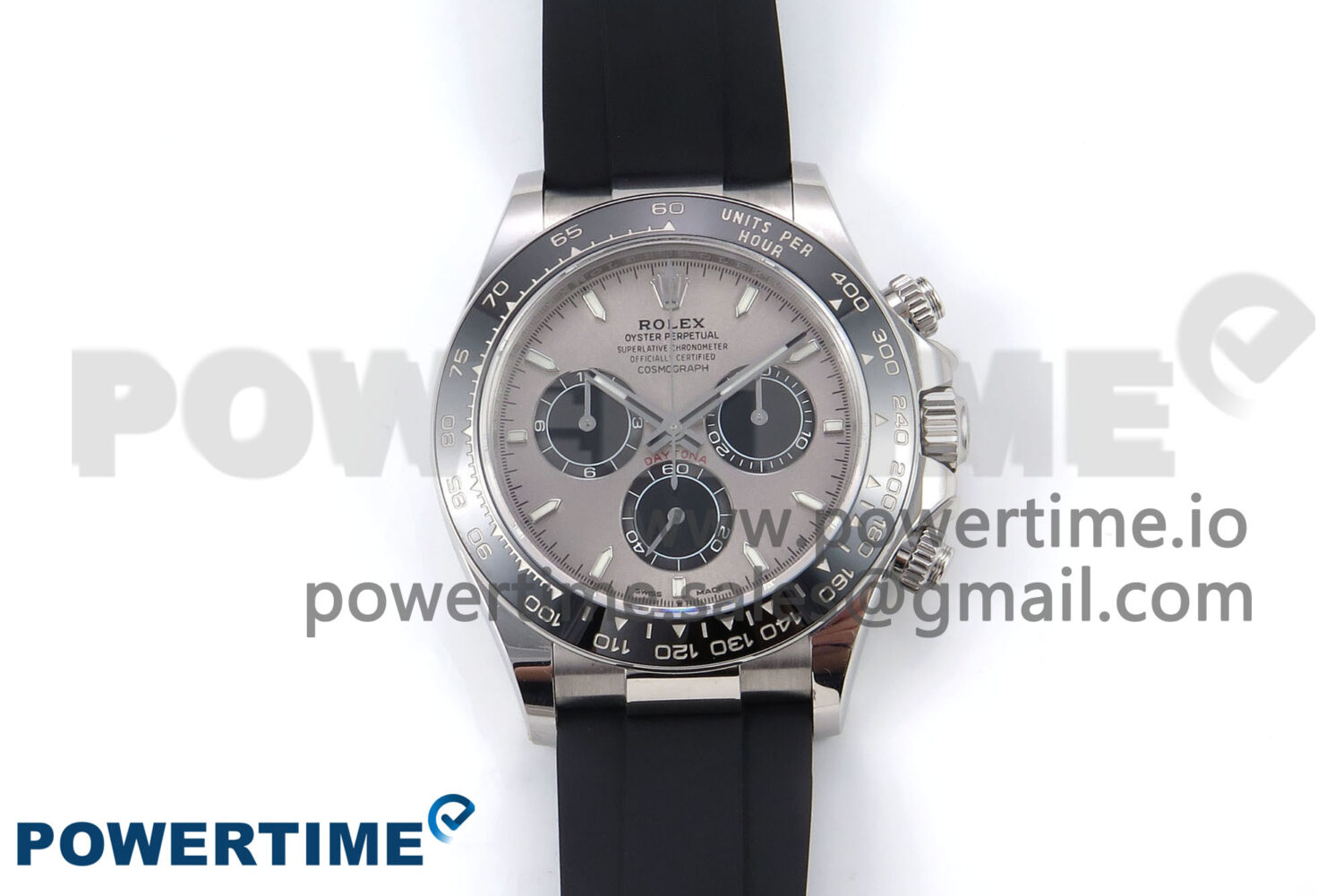 Daytona 126519LN APF 1:1 Best Edition 904L Steel Grey Dial on Black Rubber Strap DD4131 - Image 1