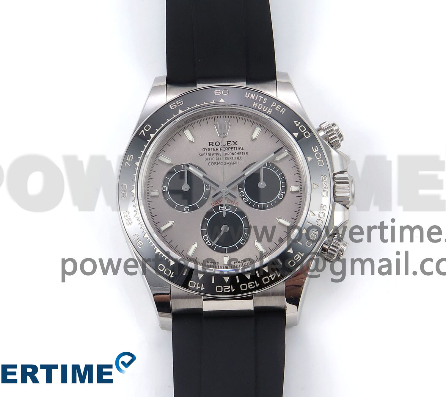 Daytona 126519LN APF 1:1 Best Edition 904L Steel Grey Dial on Black Rubber Strap DD4131