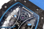 RM053-01 Real Forge Carbon JBF Best Edition Skeleton Dial on Blue Nylon Strap Asian Movement - Image 4