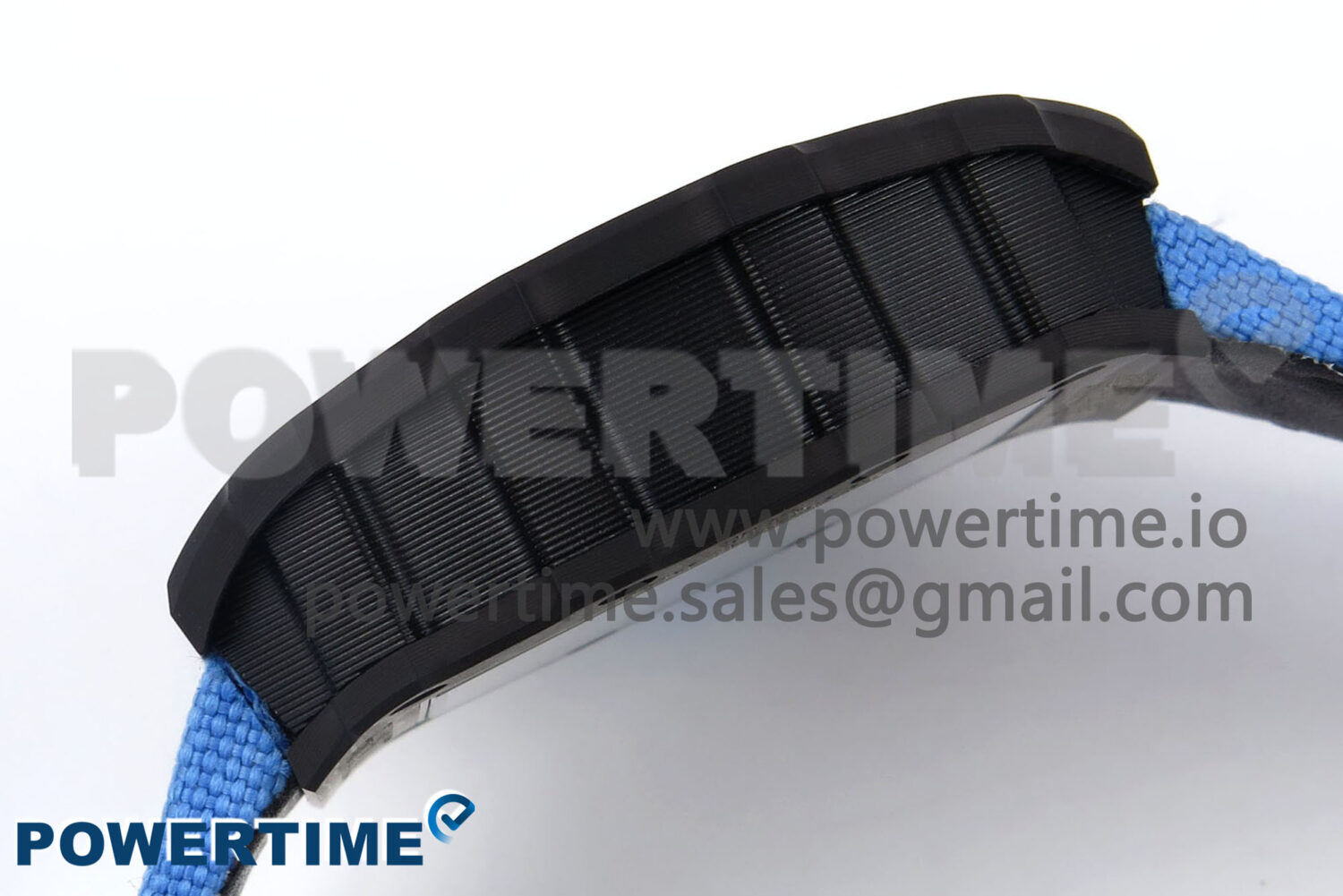 RM053-01 Real Forge Carbon JBF Best Edition Skeleton Dial on Blue Nylon Strap Asian Movement - Image 6