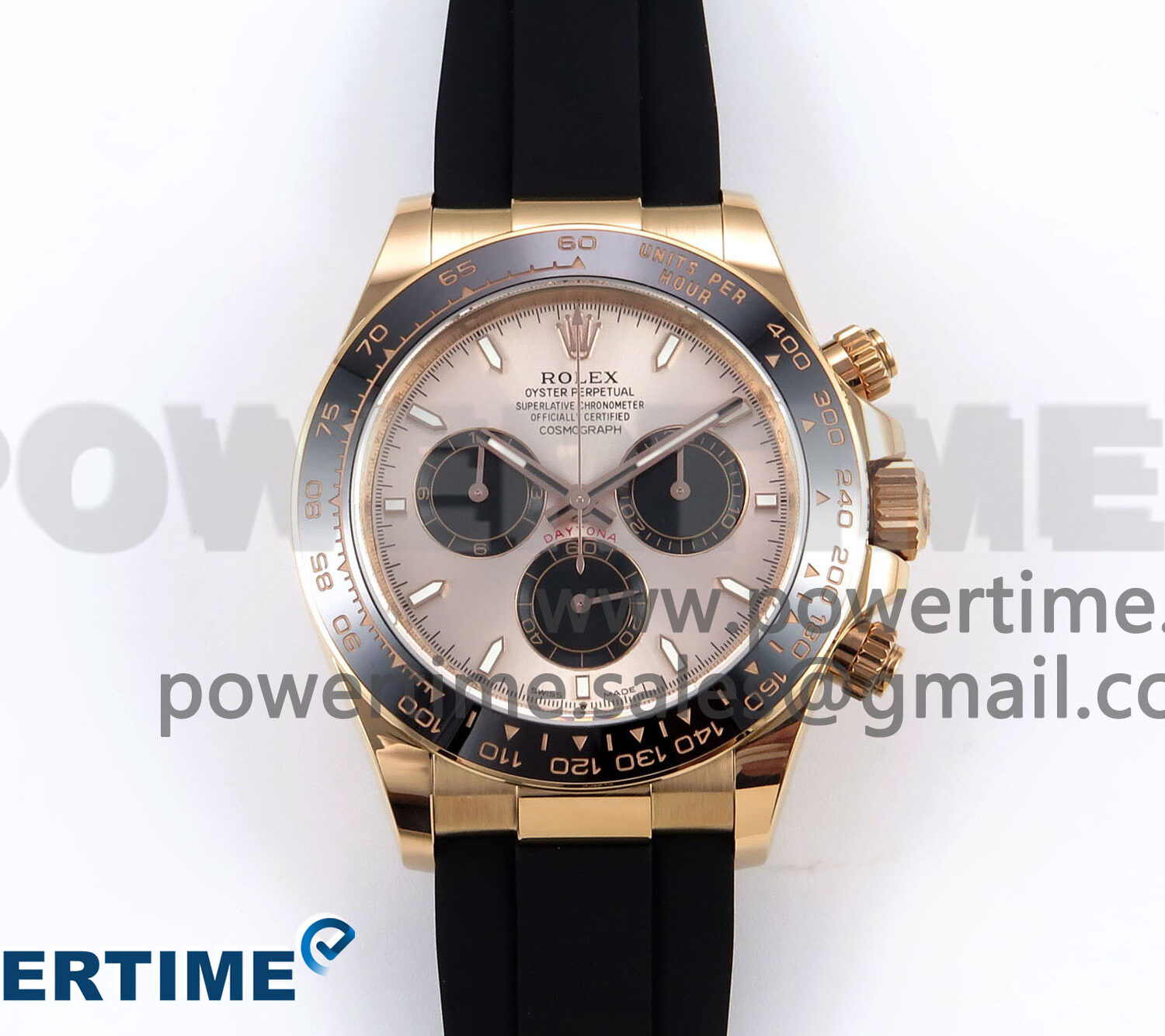Daytona 126515 APSF 1:1 Best Edition RG/Black Dial on Oysterflex Rubber Strap SH4131 (Gain Weight)