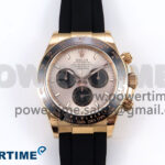 Daytona 126515 APSF 1:1 Best Edition RG/Black Dial on Oysterflex Rubber Strap SH4131 (Gain Weight)