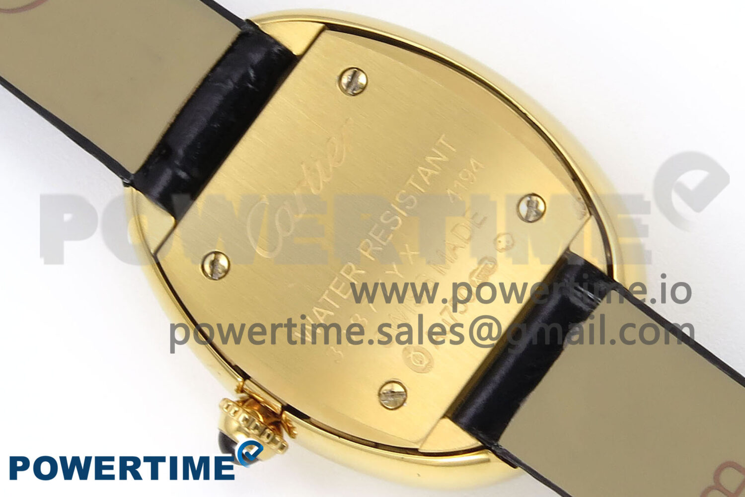 Baignoire Watch YG AF 1:1 Best Edition White Dial on Black Croco Strap RONDA Quartz - Image 8