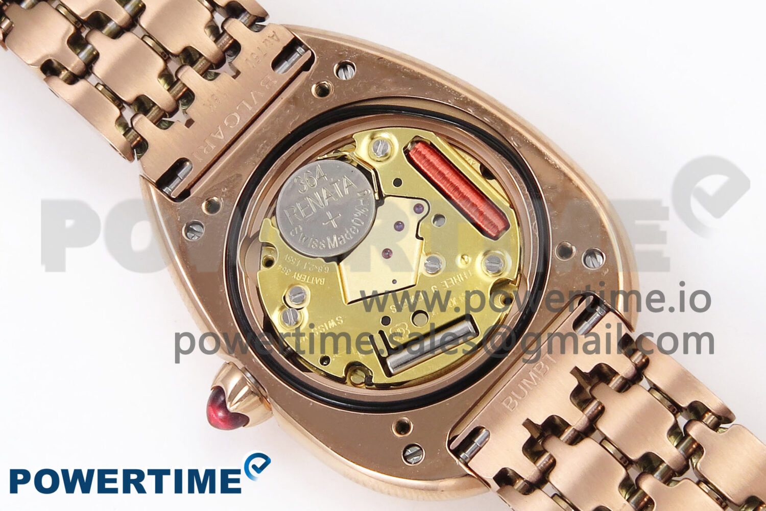 Serpenti Seduttori Watch RG BVF 1:1 Best Edition Black Dial Diamonds Bezel on RG Bracelet Swiss Quartz - Image 9