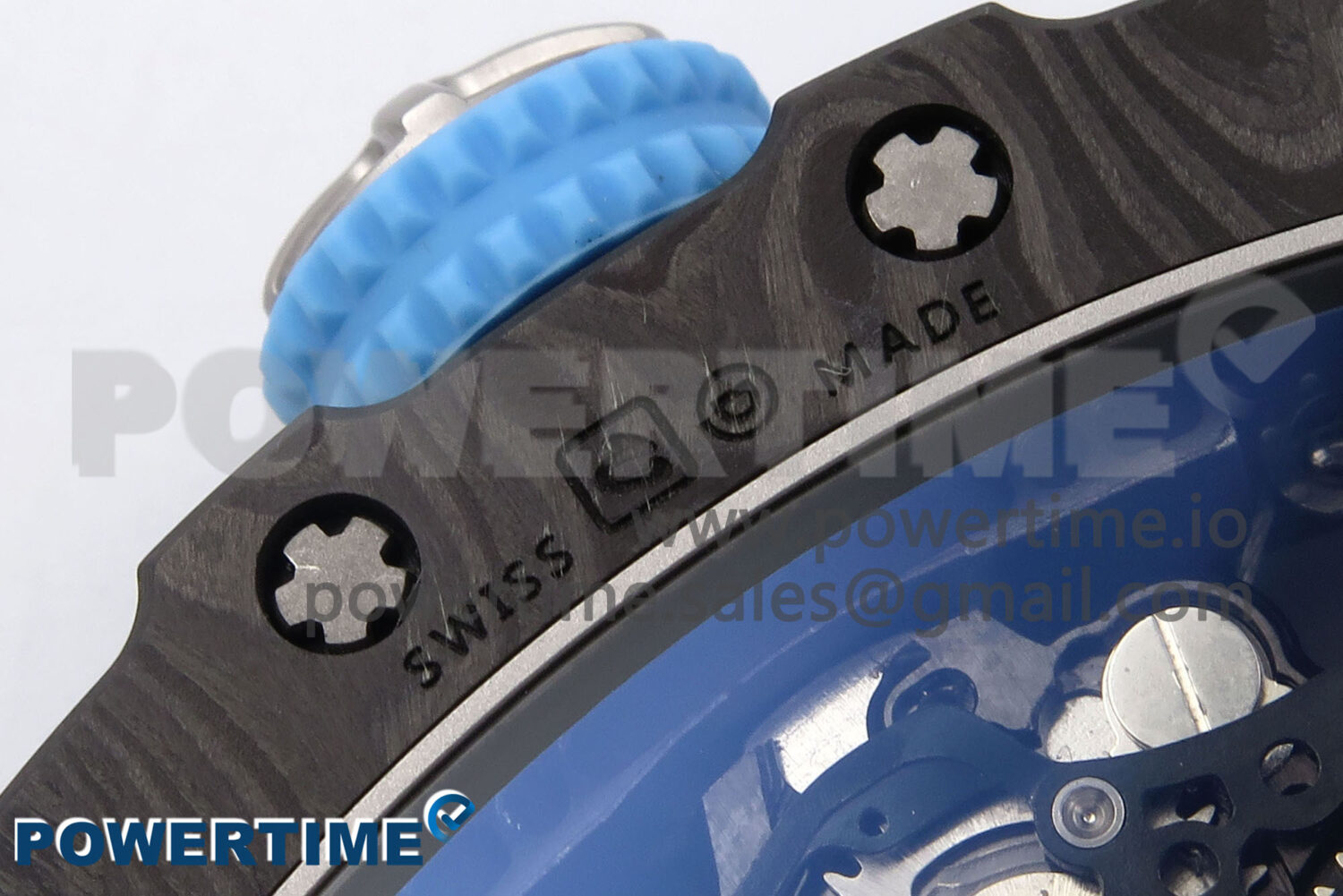 RM053-01 Real Forge Carbon JBF Best Edition Skeleton Dial on Blue Nylon Strap Asian Movement - Image 9