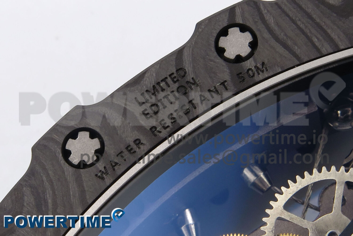 RM053-01 Real Forge Carbon JBF Best Edition Skeleton Dial on Blue Nylon Strap Asian Movement - Image 10