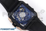 Square Bang Unico 42mm RG BBF 1:1 Best Edition Skeleton Dial on Blue Rubber Strap A1280 - Image 9