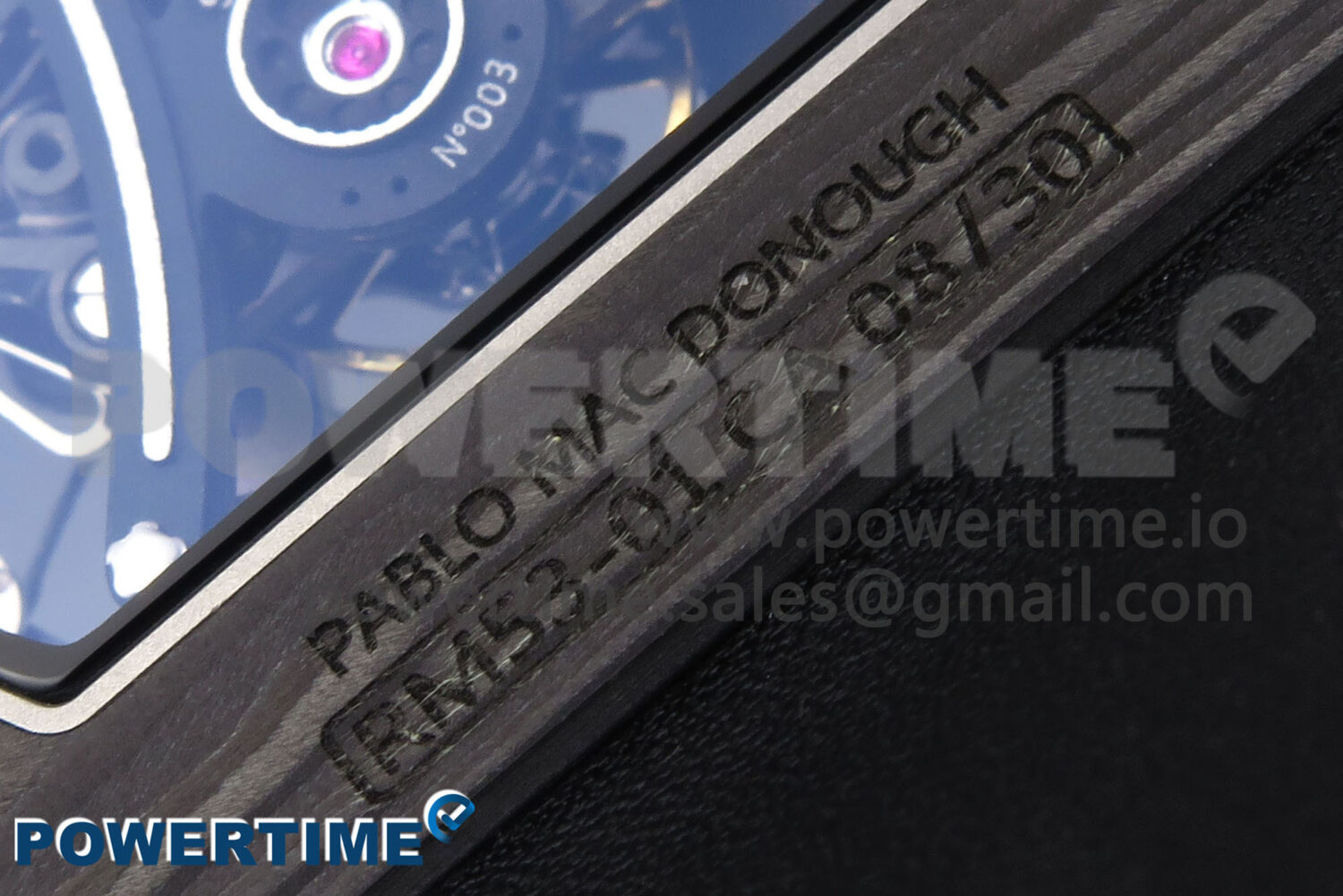 RM053-01 Real Forge Carbon JBF Best Edition Skeleton Dial on Blue Nylon Strap Asian Movement - Image 12