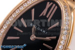 Serpenti Seduttori Watch RG BVF 1:1 Best Edition Black Dial Diamonds Bezel on RG Bracelet Swiss Quartz - Image 4