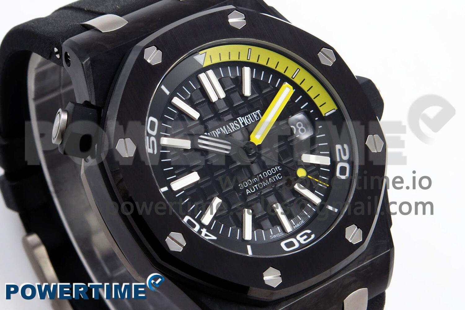 Royal Oak Offshore Diver 15706 Forged Carbon IPF Best Edition on Rubber Strap MIYOTA 9015 - Image 3