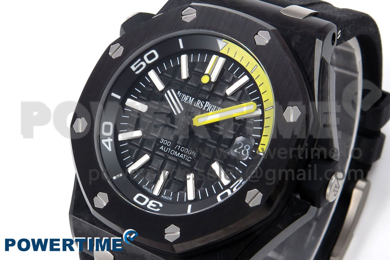 Royal Oak Offshore Diver 15706 Forged Carbon IPF Best Edition on Rubber Strap MIYOTA 9015 - Image 2
