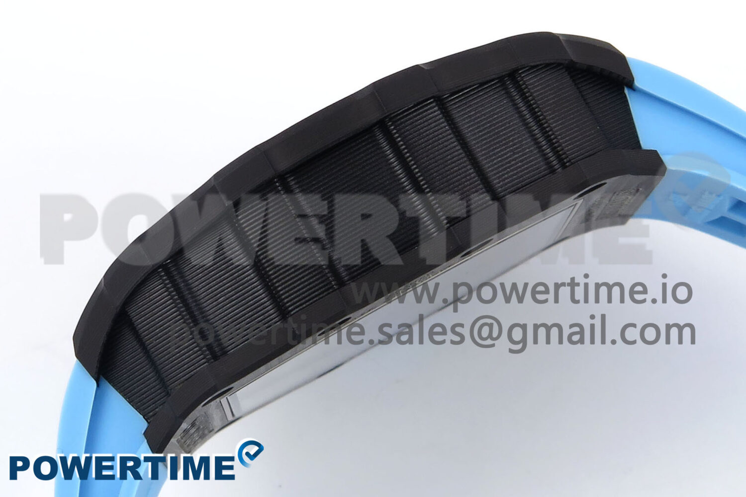 RM053-01 Real Forge Carbon JBF Best Edition Skeleton Dial on Blue Rubber Strap Asian Movement - Image 6