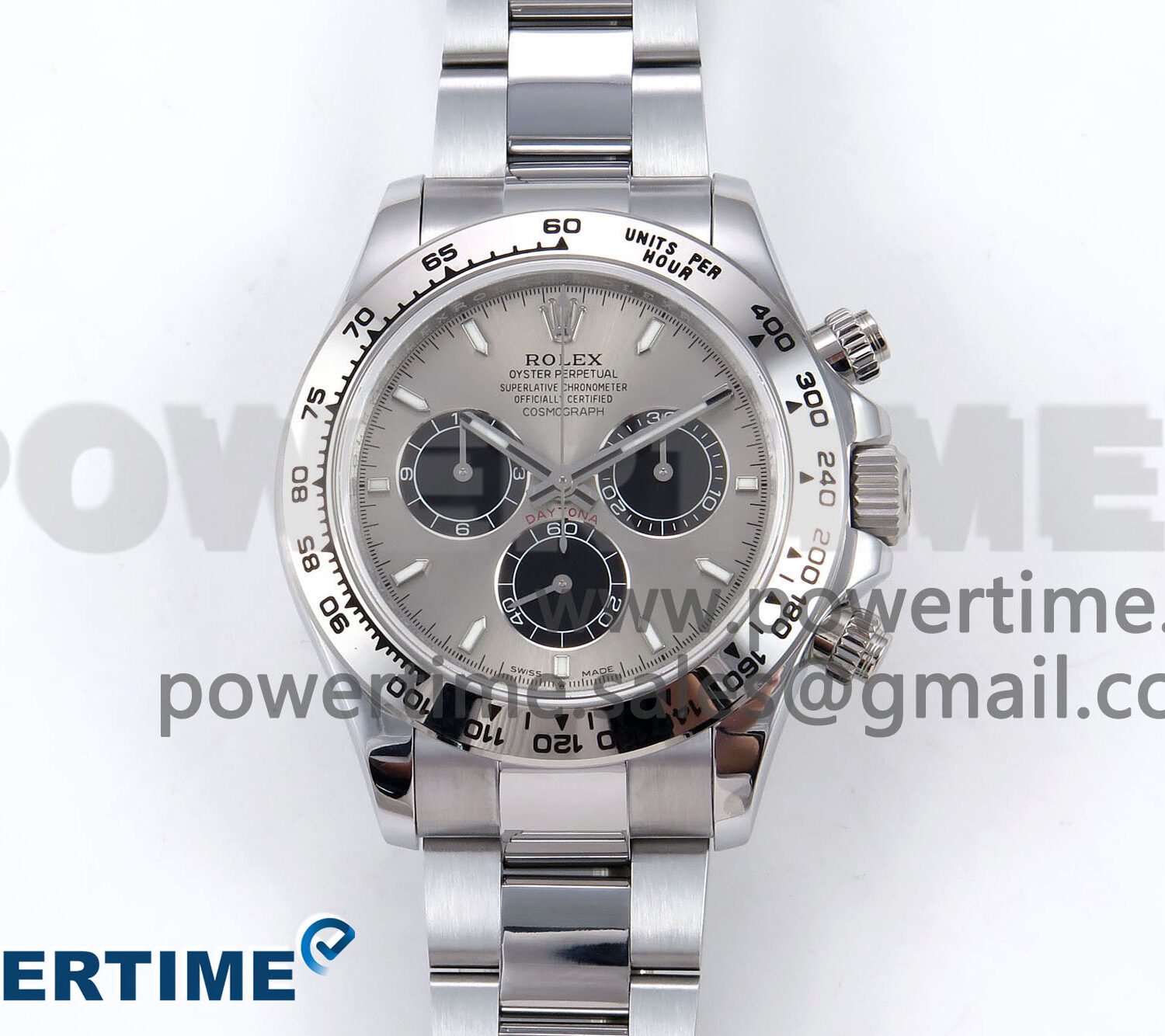 Daytona 126509 QF 1:1 Best Edition Gray/Black Dial on SS Braclet SH4131 V6 (Gain Weight）