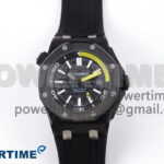 Royal Oak Offshore Diver 15706 Forged Carbon IPF Best Edition on Rubber Strap MIYOTA 9015