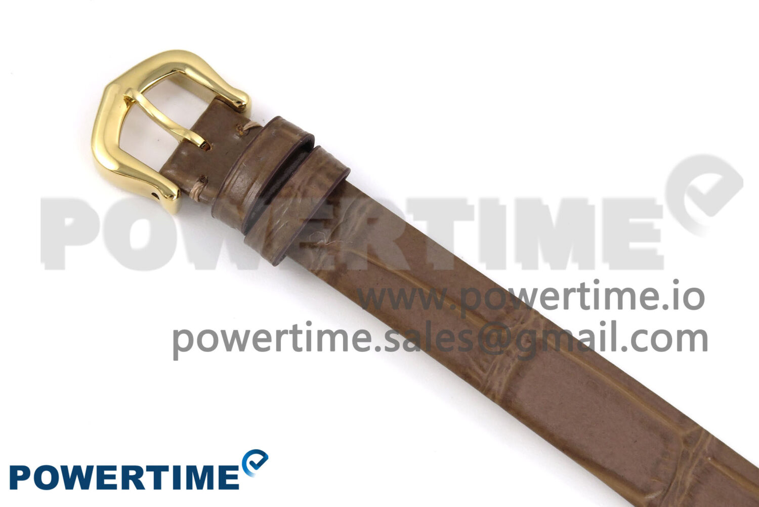 Baignoire Watch YG AF 1:1 Best Edition White Dial on Brown Croco Strap RONDA Quartz - Image 12
