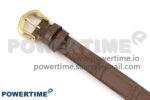 Baignoire Watch YG AF 1:1 Best Edition White Dial on Brown Croco Strap RONDA Quartz - Image 12