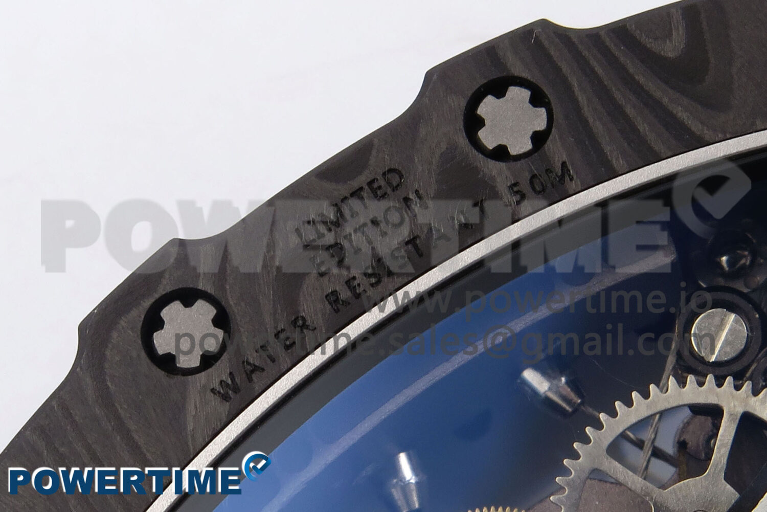 RM053-01 Real Forge Carbon JBF Best Edition Skeleton Dial on Blue Rubber Strap Asian Movement - Image 11