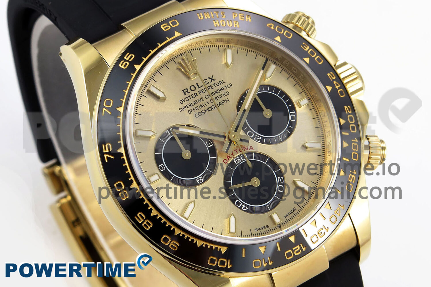 Daytona 126518LN APF 1:1 Best Edition 904L Steel YG Dial on Black Rubber Strap DD4131 - Image 2