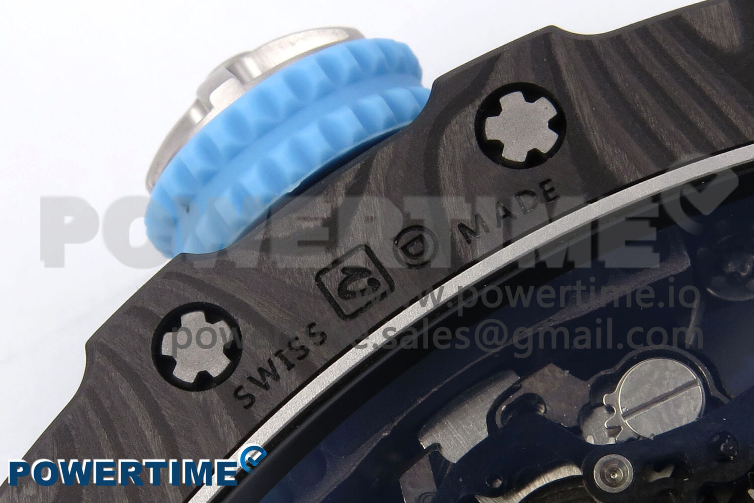 RM053-01 Real Forge Carbon JBF Best Edition Skeleton Dial on Blue Rubber Strap Asian Movement - Image 12