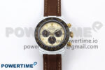 Daytona DIW White Carbon DIWF Best Edition Cream/Brown Dial on Brown Nylon Strap